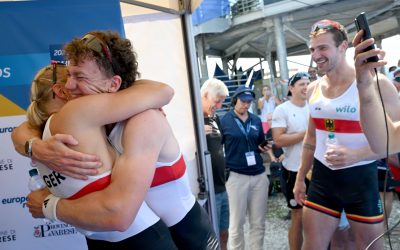 Medaillengewinner im Doppel-Interview