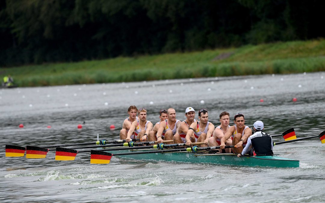 Guter vierter Platz im Achter-Weltrekordrennen