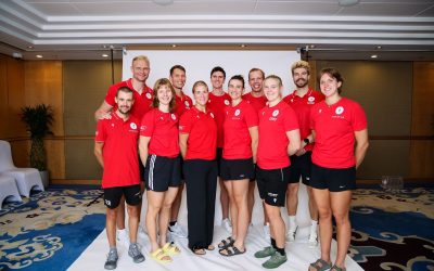 Roggensack und Hagemeister bei der Premiere von Shanghai Sprints
